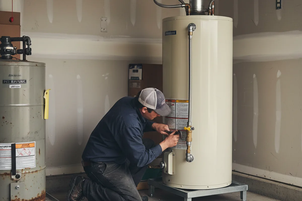 Water heater and shutoff valve replacement in Ukiah