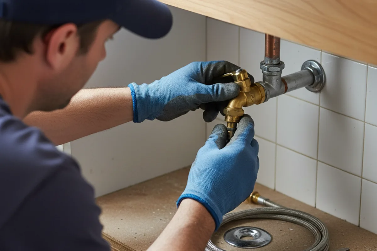Shutoff valve and fitting work during Repiping in Ukiah